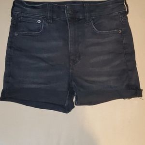 American Eagle Black Jean Shirt Hi-Rise Midi